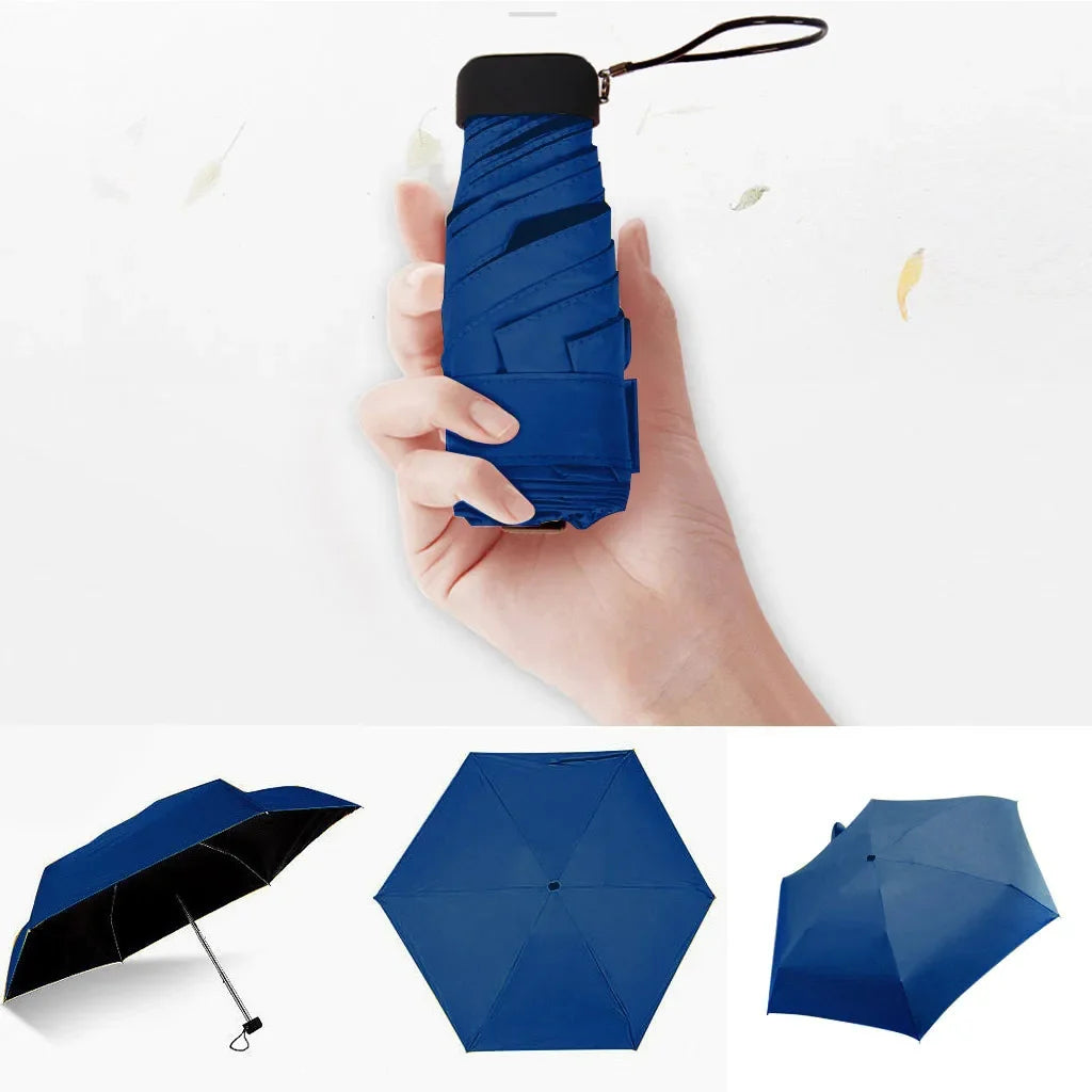 ☀️☔ Pocket-Sized Mini Folding Umbrella – Lightweight, Stylish & Perfect for Sun & Rain Protection! 🎒✨