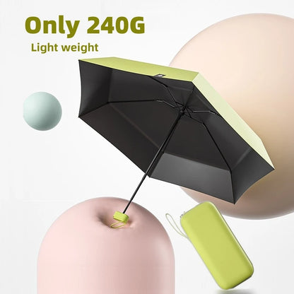☀️ UPF50+ Mini Folding Umbrella – Ultra-Compact, UV-Protective & Waterproof for Travel & Everyday Use! ☔✨