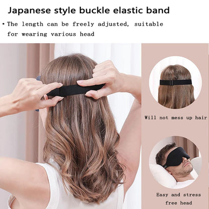 3D Sleep Mask Blindfold Sleeping Aid Eye Mask Soft Memory Foam Face Mask Eyeshade 99% Blockout Light Slaapmasker Eye Cover Patch