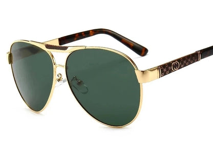 Retro Pilot Polarized Sunglasses – UV400 Alloy Frame Shades for Men & Women ✨🚘