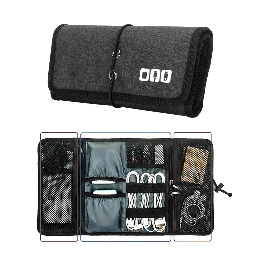 Multifunctional Travel Digital Cable Storage Bag – Lightweight, Waterproof, Portable Organizer for Electronic Accessories