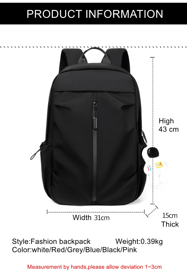 Fashion 35L High Capacity Waterproof Backpack – Trendy Laptop School Travel Bag for Men and Women