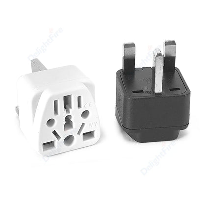 10A UK Plug Adapter – Type G Universal Travel Charger | EU/US/AU to UK Converter for British, Singapore, Malaysia Power Sockets