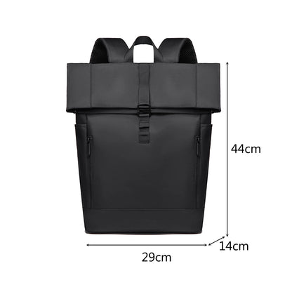 Men's Waterproof Laptop Backpack – Breathable, Large-Capacity Business & Travel Rucksack
