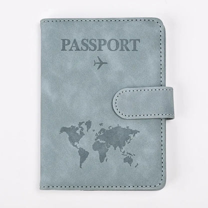 Passport Covers for Women & Men – Letter Print Passport Holder, Flight Ticket Clips, ID & Credit Card Holder, Travel Organizer