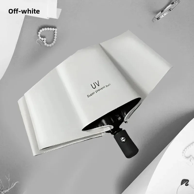 ☀️☔ Automatic UV Protection Umbrella – Three-Fold, Windproof & Customizable for Business & Travel! 🌦️✨