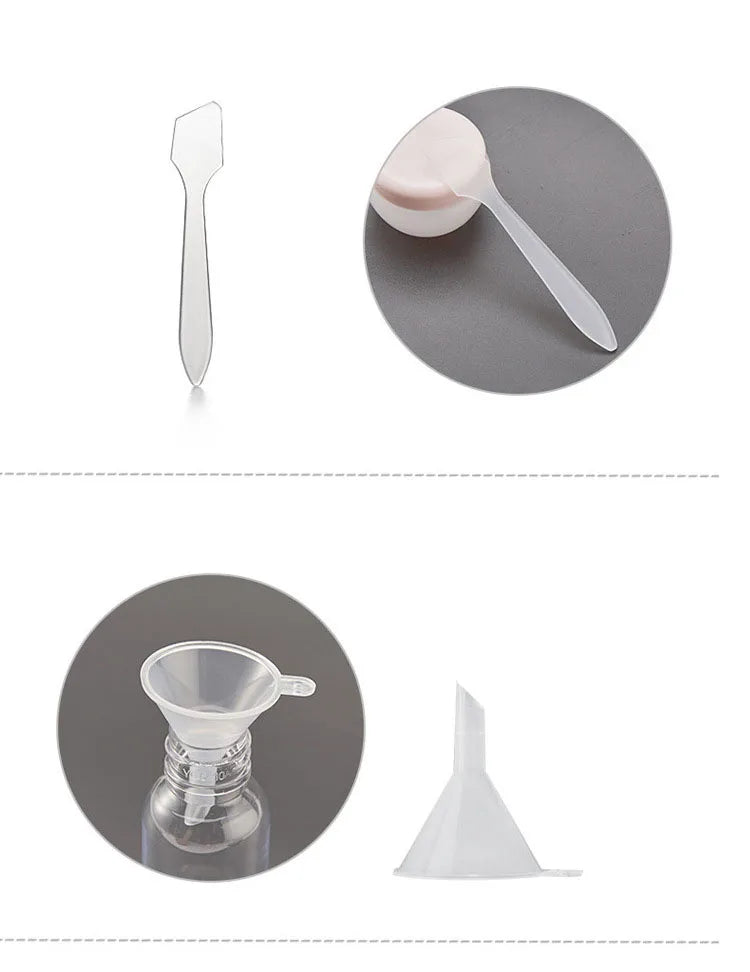 Refillable Travel Bottle Set – Perfume, Lotion, Shampoo & Shower Gel Dispensers 💧🌿