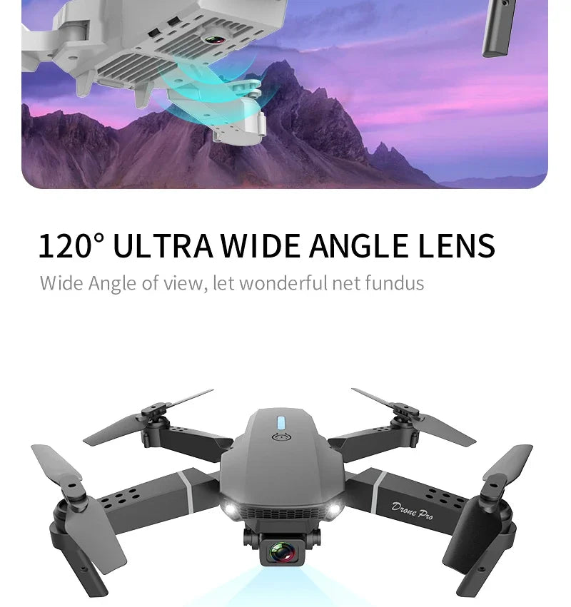 KBDFA E88 Pro 2023 WiFi FPV Drone – Foldable Quadcopter with 4K HD Camera & Altitude Hold