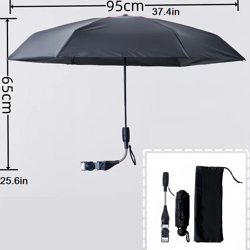 Universal Baby Stroller Umbrella Adjustable Pram Shade Umbrella Uv Sunshade For Stroller Accessories Foldable Parasol for Travel