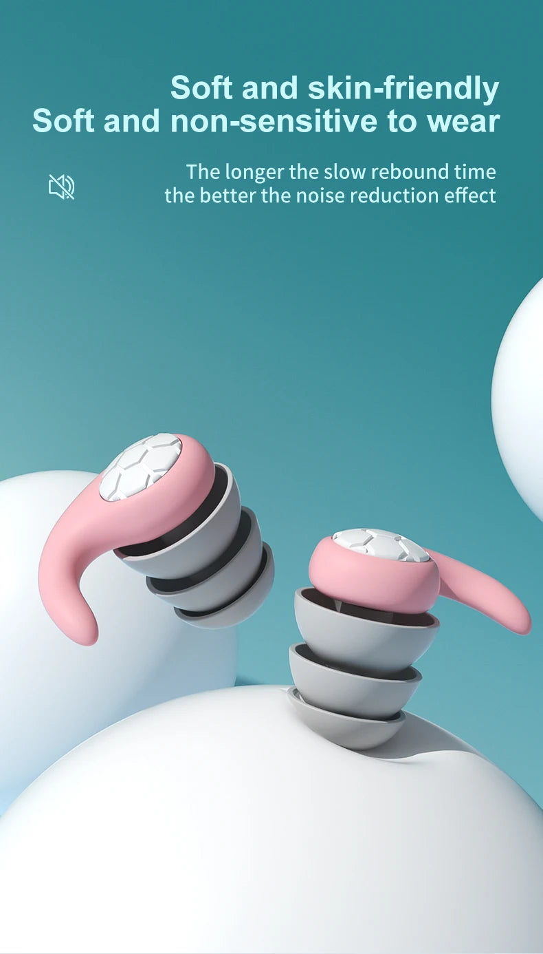 🌙 Sleep Peacefully Anywhere – Soft, Waterproof Noise-Reduction Earplugs for Ultimate Comfort & Quiet! 💤✨