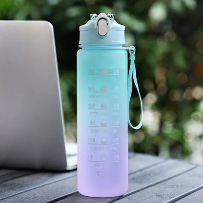 900ML Water Bottle With Straw Sport Water Bottle for Children BPA-Free Leakproof Drinking Bottles Outdoor Travel