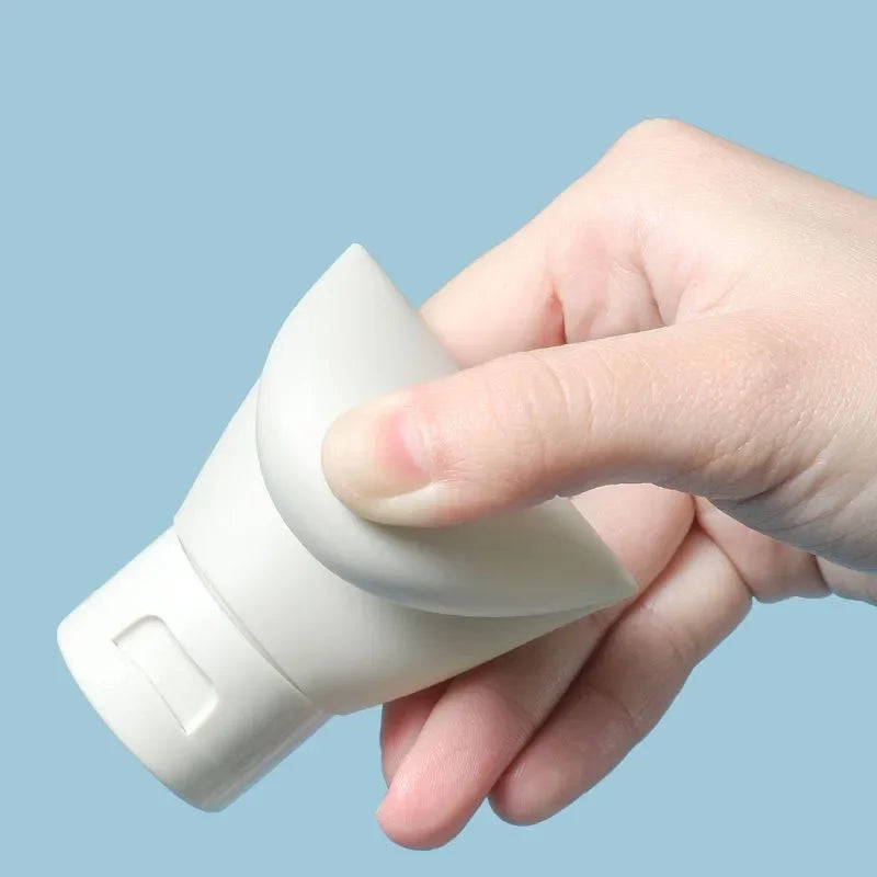 4Pcs/Set Travel Botttle Set 60ml Refillable Bottle Soft Silicone Lotion Shampoo Container Squeeze Tube Empty Bottle Wholesale