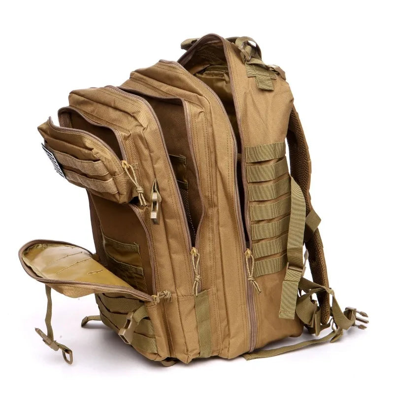 1000D Nylon Waterproof Tactical Backpack – Outdoor Rucksack for Camping, Hiking, Trekking, Fishing & Hunting (25L/50L)