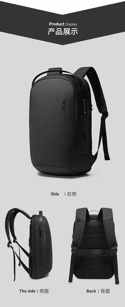 Bange Anti-Theft Backpack for Men – 15.6-inch Laptop Travel Backpack, Fashion Waterproof School Bag