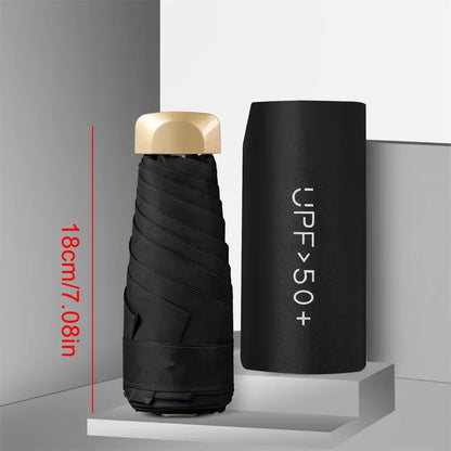 ☀️ Ultra-Compact Mini Folding Sun Umbrella – Pocket-Sized UV Protection for Travel & Everyday Use! ☔✨