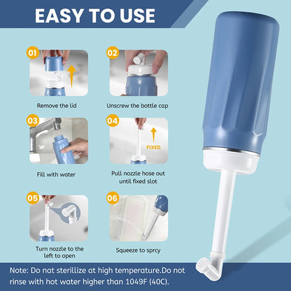 🚿 400ml Portable Handheld Bidet – Travel-Friendly Personal Hygiene Spray for Ultimate Cleanliness! ✨💦