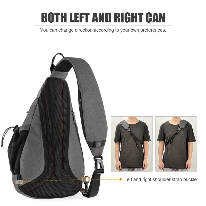 Mixi Men's & Women's Sling Backpack – Versatile USB Crossbody Bag for Travel, Sports & School
