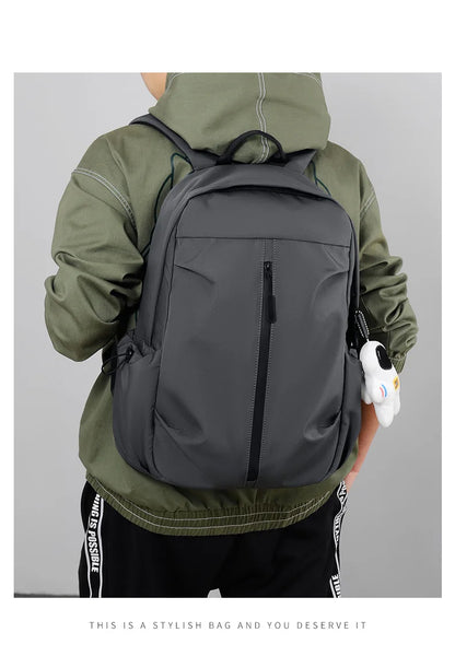 Fashion 35L High Capacity Waterproof Backpack – Trendy Laptop School Travel Bag for Men and Women