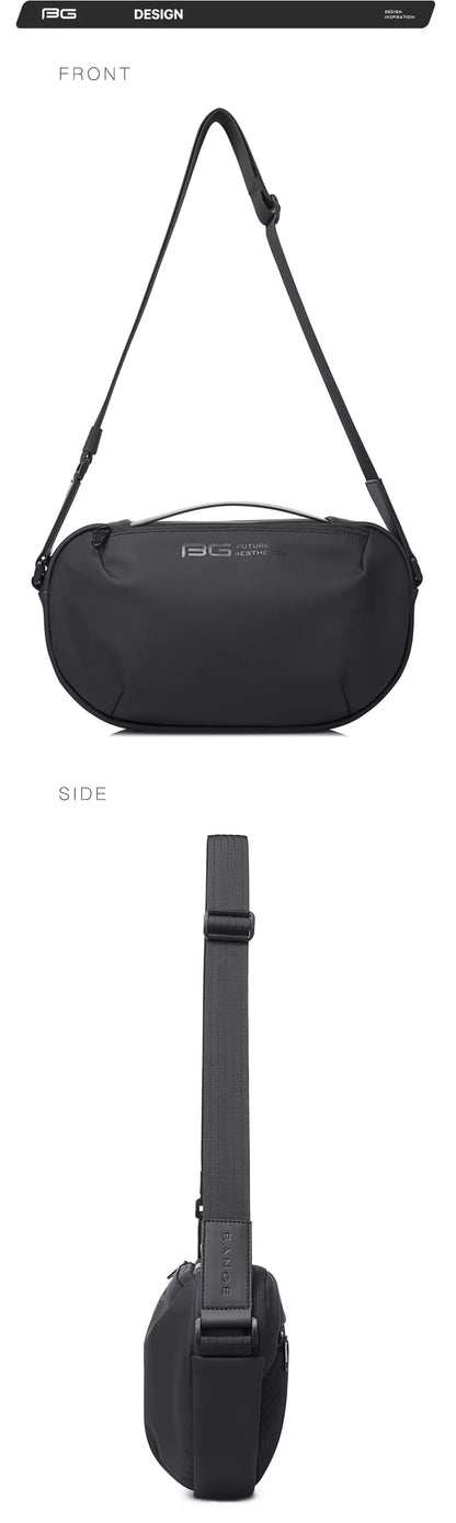 BANGE Men's Waterproof Crossbody Bag – Large Capacity Anti-Theft Sling Shoulder Bag for Travel & Daily Use