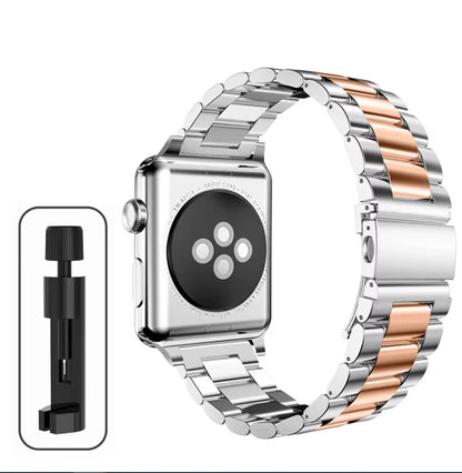 Premium Stainless Steel Strap for Apple Watch – Elegant Metal Bracelet (Ultra/Series 10/9) ✨