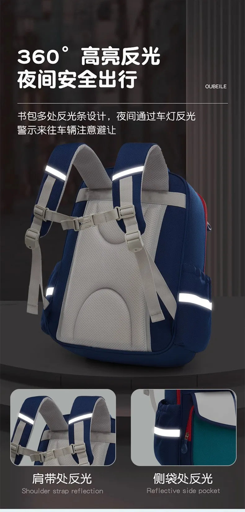 Kids' Orthopedic Waterproof School Backpack – Durable, Comfortable & Spacious Book Bag for Boys & Girls!