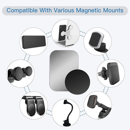 Metal Plate for Magnetic Phone Car Holder Universal Strong Adhesive Replacement Phone Plate Suitable for Phone Magnetic Mount