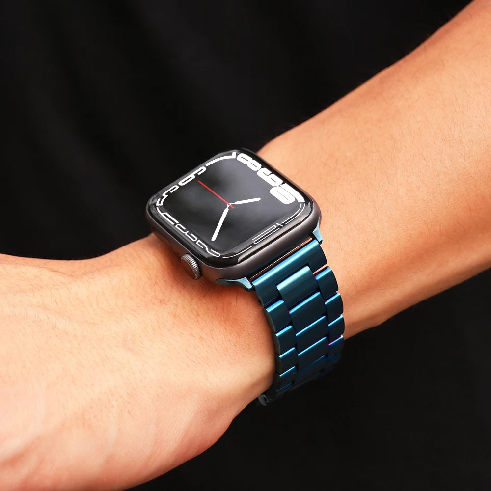 Premium Stainless Steel Strap for Apple Watch – Elegant Metal Bracelet (Ultra/Series 10/9) ✨