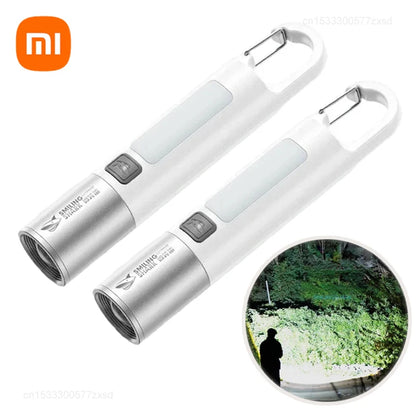 Xiaomi Outdoor Strong Light Flashlight – High Brightness Multifunctional Rechargeable Flashlight with Side Light for Camping & Emergency