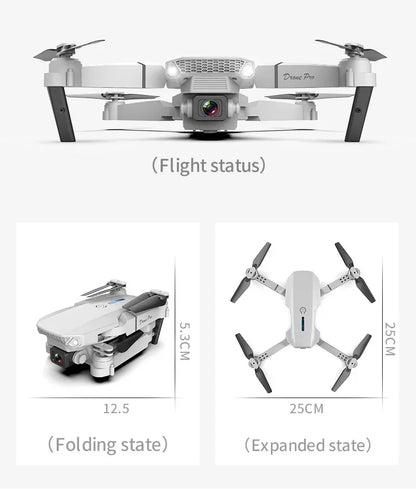 KBDFA E88 Pro 2023 WiFi FPV Drone – Foldable Quadcopter with 4K HD Camera & Altitude Hold