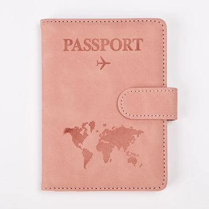 Passport Covers for Women & Men – Letter Print Passport Holder, Flight Ticket Clips, ID & Credit Card Holder, Travel Organizer