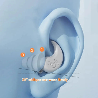 Sleep Soundly & Swim Confidently: Premium Waterproof Anti-Noise Silicone Earplugs for Ultimate Soundproof Comfort!