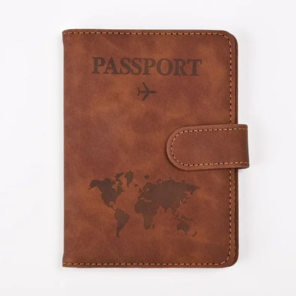 Passport Covers for Women & Men – Letter Print Passport Holder, Flight Ticket Clips, ID & Credit Card Holder, Travel Organizer