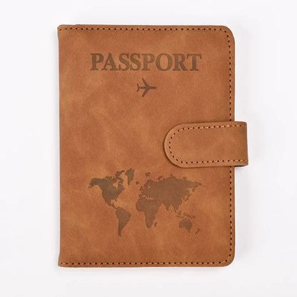 Passport Covers for Women & Men – Letter Print Passport Holder, Flight Ticket Clips, ID & Credit Card Holder, Travel Organizer
