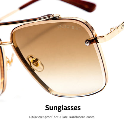 CHCH Sunglasses New Large Frame Gradient Women's Toad Glasses Men's Outdoor Fashion Glasses Beach Glasses