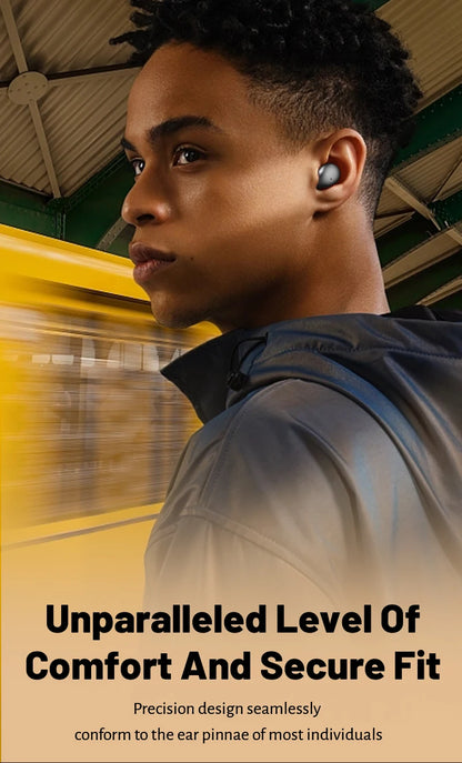 AI Language Translation Wireless Earbuds – Bluetooth Sport Headphones with Deep Bass & Invisible Comfort for Sleep & Travel!