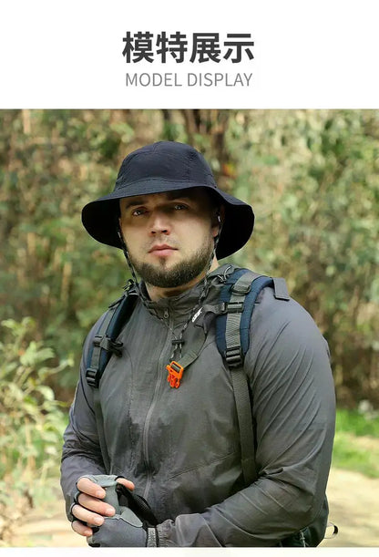 XXL Big Head Bucket Hat – Lightweight Quick-Dry Sun Hat for Outdoor & Fishing (60-65cm)