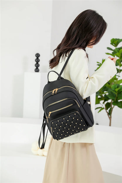 Fashion Nylon Backpack for Women – High-Quality Large Travel and School Bag for Teenage Girls