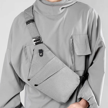 Men's Anti-Theft Travel Crossbody Bag – Mini Waterproof Sling Chest Bag for Everyday Use