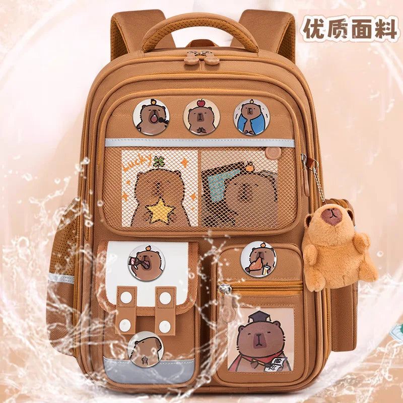 Large Waterproof Orthopedic School Backpack – Durable & Comfortable Book Bag for Boys & Kids!