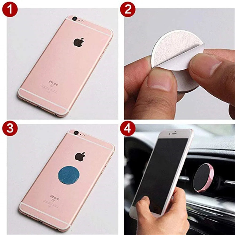 Metal Plate for Magnetic Phone Car Holder Universal Strong Adhesive Replacement Phone Plate Suitable for Phone Magnetic Mount