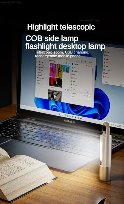 Xiaomi Outdoor Strong Light Flashlight – High Brightness Multifunctional Rechargeable Flashlight with Side Light for Camping & Emergency