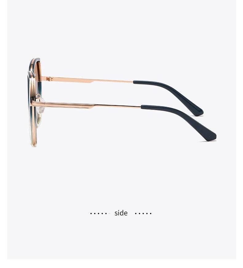 New Polarized Sunglasses Women UV400 Sun Glasses Men Metal Eyeglasses Frame Driving Beach Party Travel Anti Glare Shade Eyewear