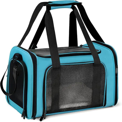 Cat Carriers Dog Carrier Pet for Small Medium Cats Dogs Puppies up to 15 Lbs, TSA Airline Approved Soft Sided