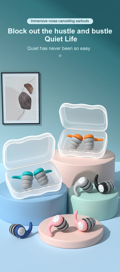 🌙 Sleep Peacefully Anywhere – Soft, Waterproof Noise-Reduction Earplugs for Ultimate Comfort & Quiet! 💤✨