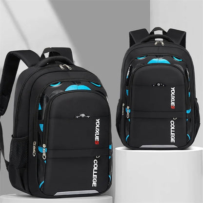 Waterproof Primary School Backpack – Durable & Spacious Book Bag for Teen Boys!