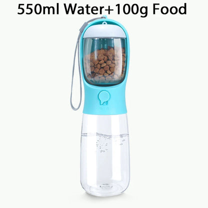 Dog Water food Bottle Portable Travel Pet Drinker Dog Bowl Food Cat Fountain Outdoor Walking Drinking Bottle Dogs Feeder