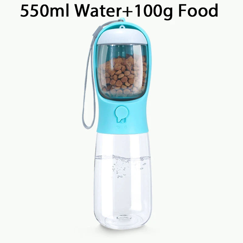 Dog Water food Bottle Portable Travel Pet Drinker Dog Bowl Food Cat Fountain Outdoor Walking Drinking Bottle Dogs Feeder