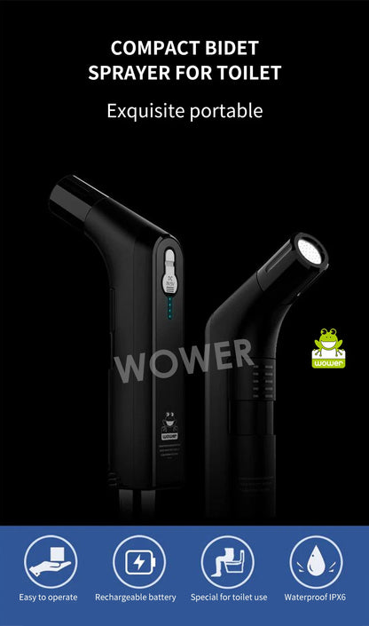 🚿 Wower Portable Electric Bidet – Rechargeable 2.3L Shattaf for Personal Hygiene, Travel & Camping! ✨💦