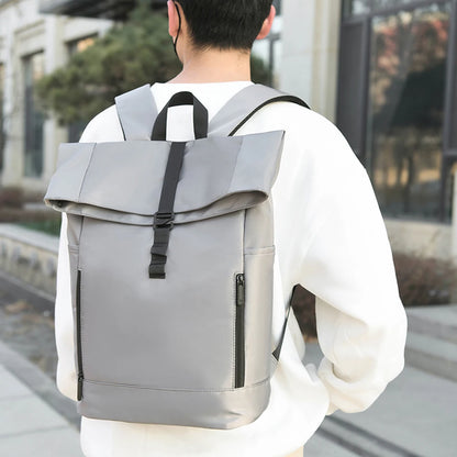 Men's Waterproof Laptop Backpack – Breathable, Large-Capacity Business & Travel Rucksack