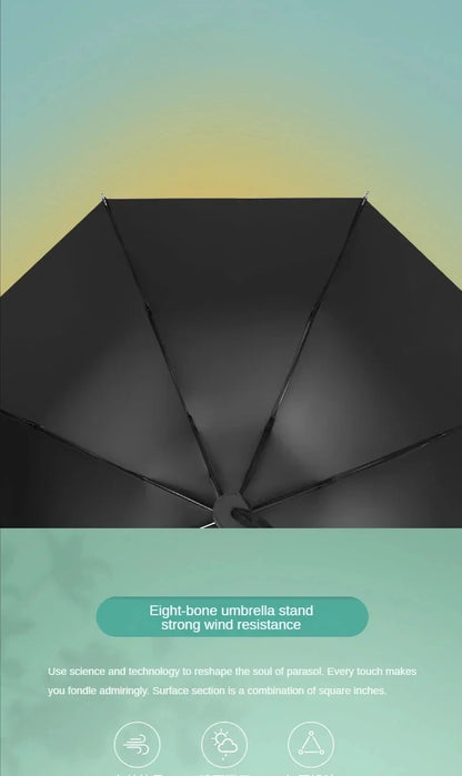 ☀️☔ Travel-Ready Mini Folding Umbrella – Compact, UV Protective & Windproof for Sun & Rain! 🌦️✨